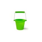 Seau de plage en silicone vert Seau de plage en silicone vert