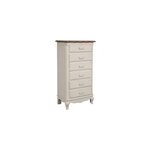 Semainier 6 tiroirs bois blanc - chteau