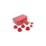 Service � th� en porcelaine rouge
