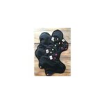 Serviette hyginique lavable noire