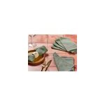 Serviette de table - lin et coton vert Serviette de table - lin et coton vert