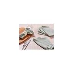 Serviette de table - lin et coton vert