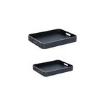 Set de 2 plateaux rectangles 50 cm et 45