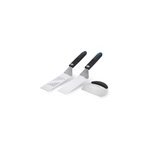 Set 3 ustensiles � plancha: 2 spatules flexibles & un coupe l�gumes - napoleon