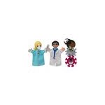 Set 5 marionnettes univers m�dical