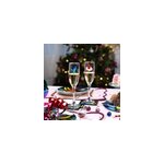 Set de 6 fl�tes � champagne noir