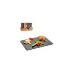 Set de 6 plateaux  apritifs rectangulaires. 30 x 20 cm.
