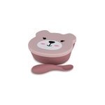 Set bol ventous� et cuill�re en sil