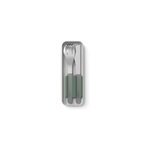 Set de couverts inox avec bo�tier vert