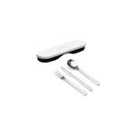 Set couverts inox et étui blanc guzzini Set couverts inox et étui blanc guzzini