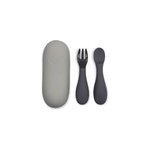 Set de couverts en silicone gris