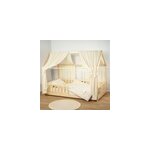Set double ciel de lit cabane �cru