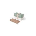 Set lunch box rectangle vert + planche