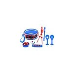 Set musical 7pcs spider - man