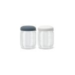 Set de petits pots en verre borosilicat� 180 ml - cloud storm