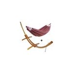 Set support bois avec hamac doublei violet