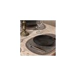 Set de table oval beija flor tribal effet tissage mod�le scales