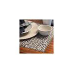 Set de table en vinyle souple beija flor poppy coloris noir