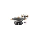 Set wok et fondue �lectrique 900w 8 fourchettes