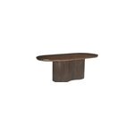 Seville - table � manger ovale 10 personnes 250 cm en bois massif brun