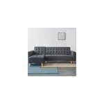 Sherbrooke canap d'angle gauche convertible 4 places gris