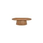 Sienne - table basse ovale en bois massif