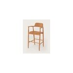 Singo - chaise de bar en teck massif