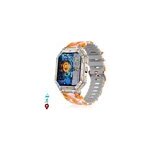 Smartwatch kr92 avec appels bt, gps, outils d'exploration, moniteur cardiaque.