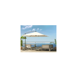 Solenzara parasol ecru d�port� carr� 3 x 3 m led