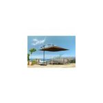 Solenzara parasol marron d�port� carr� 3 x 3 m