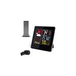 Station m�t�o radio pilot�e �cran lcd couleur capteur ext�rieur sans fil