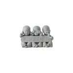 Statuette poterie gris h. 27cm Statuette poterie gris h. 27cm