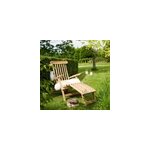 Steamer / chaise longue en teck brut qual Steamer / chaise longue en teck brut qual