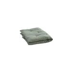 Sur - matelas �dredon coton vert jade et gris clair