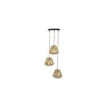Suspension corde 3 lampes jily naturel d