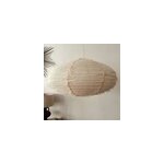 Suspension en lin wabi sabi ovale