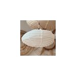 Suspension en lin wabi sabi ovale mini