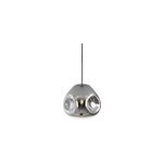 Suspension en verre gris chrom�