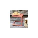 Table d'appoint barbados en aluminium terracotta