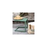 Table d'appoint barbados en aluminium vert sauge