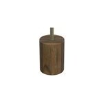 Table d'appoint ronde en bois de manguier et r�sine d45 cm - slimi