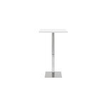 Table de bar carr�e blanche l60 cm jack