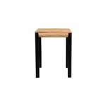 Table de bar extensible en bois massif et m�tal l80 - 135 cm trap