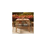 Table de bar d'ext�rieur en bois de teck massif 4 personnes - tunga