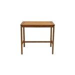 Table de bar de jardin rectangulaire en bois massif l120 cm akis