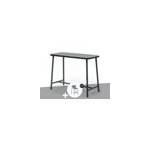 Table de bar rectangulaire mange - debout miami + 4 tabourets - jardiline
