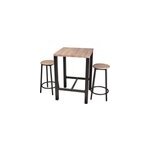 Table bar avec tabourets indus dock