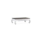 Table basse bois blanc - mlicia