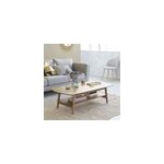 Table basse en bois de mindi Table basse en bois de mindi