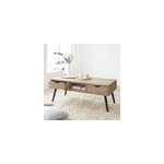 Table basse en bois de sapin natural